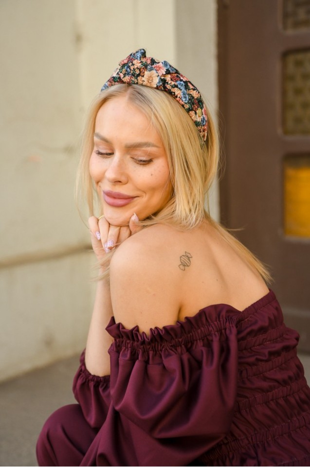 Vintage Blouse with frowning