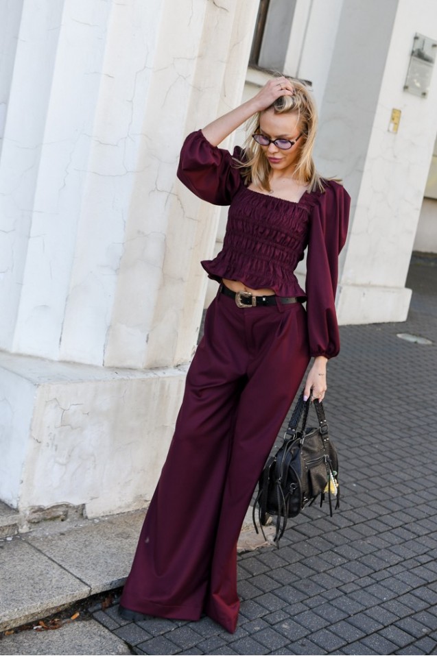 Vintage Blouse with frowning