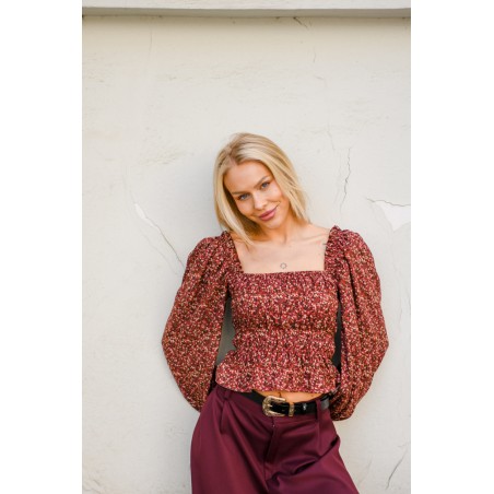 Vintage Blouse with frowning 