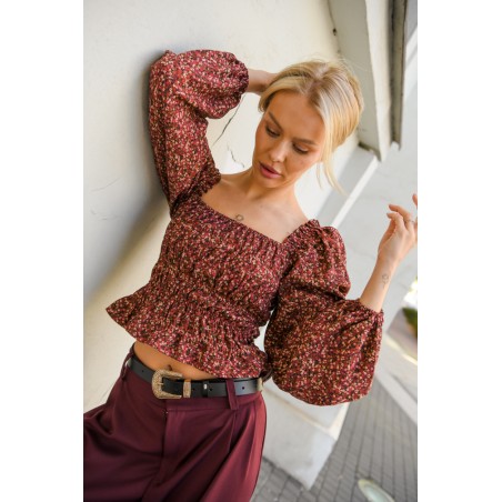 Vintage Blouse with frowning 