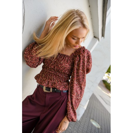 Vintage Blouse with frowning 