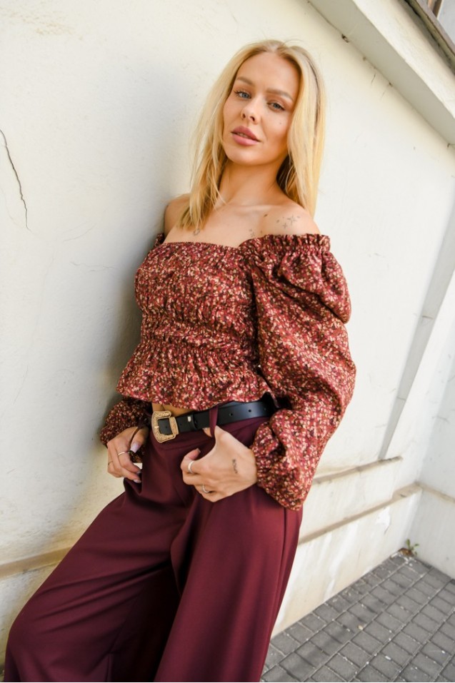 Vintage Blouse with frowning