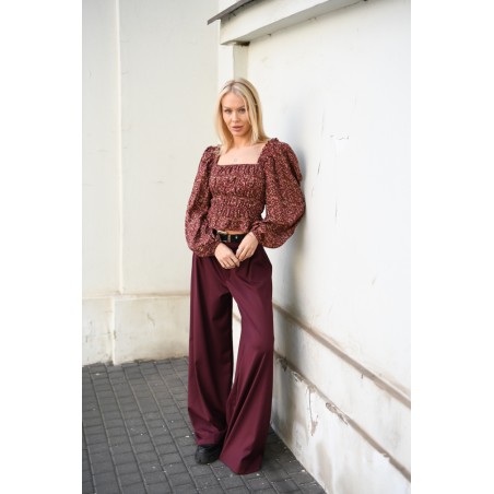 Vintage Blouse with frowning 