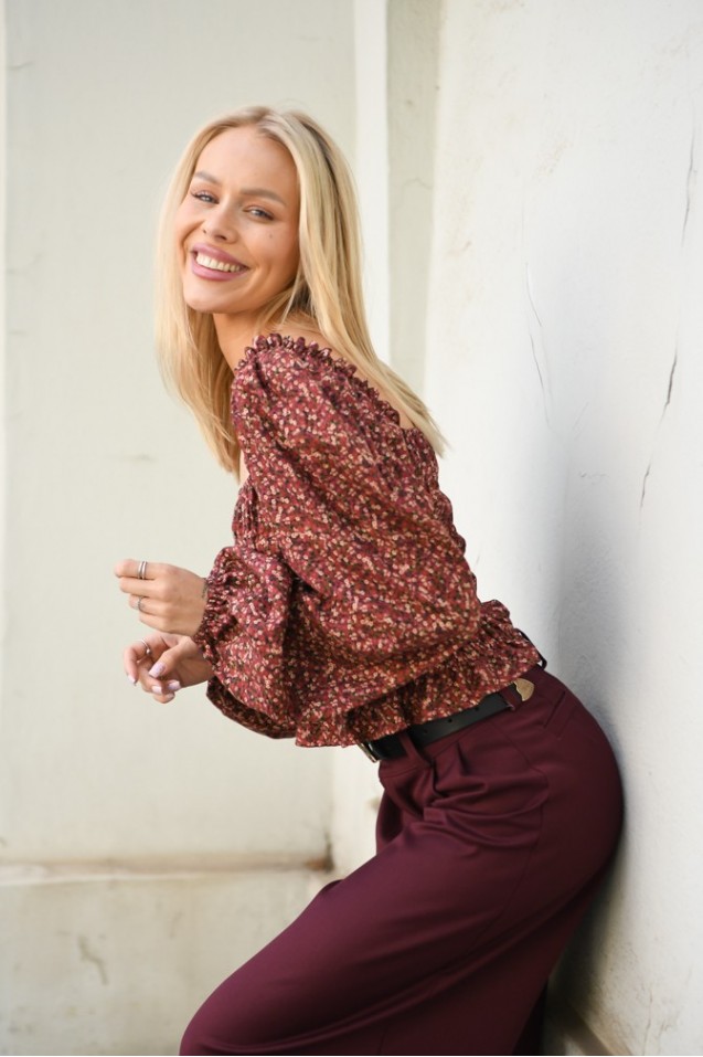 Vintage Blouse with frowning