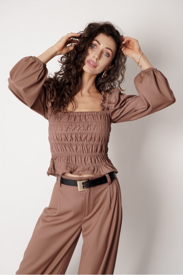 Vintage Blouse with frowning