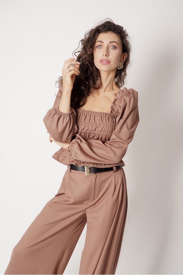 Vintage Blouse with frowning