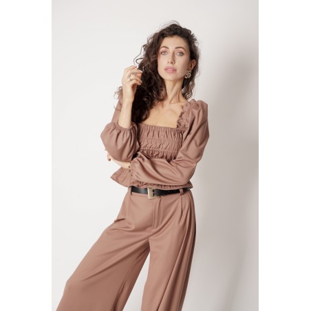 Vintage Blouse with frowning 