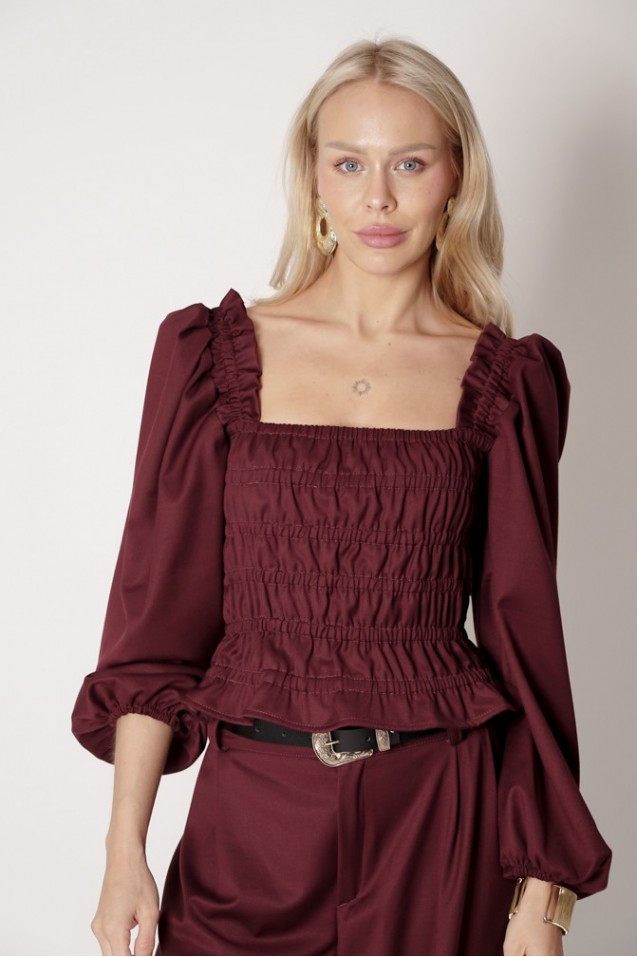 Vintage Blouse with frowning