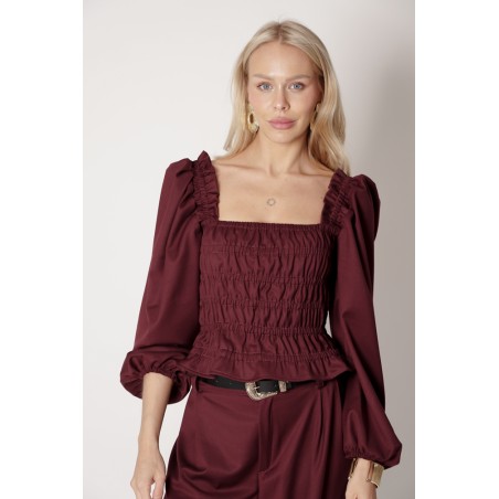 Vintage Blouse with frowning 