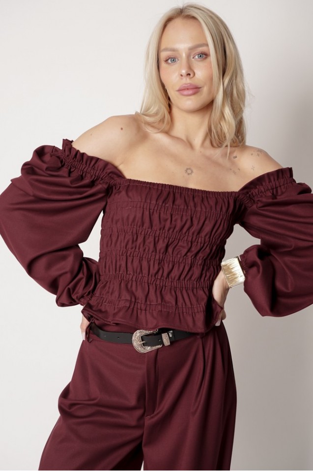 Vintage Blouse with frowning