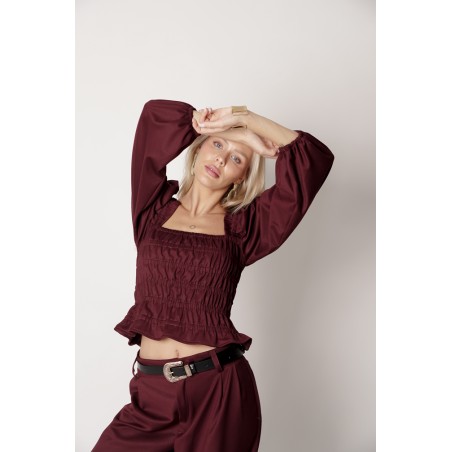 Vintage Blouse with frowning 