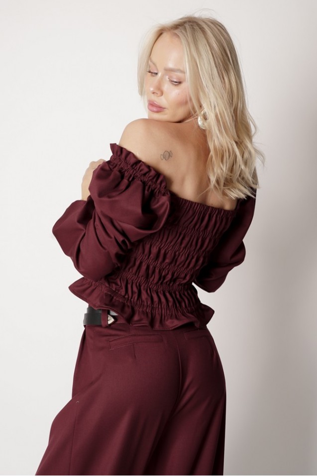 Vintage Blouse with frowning
