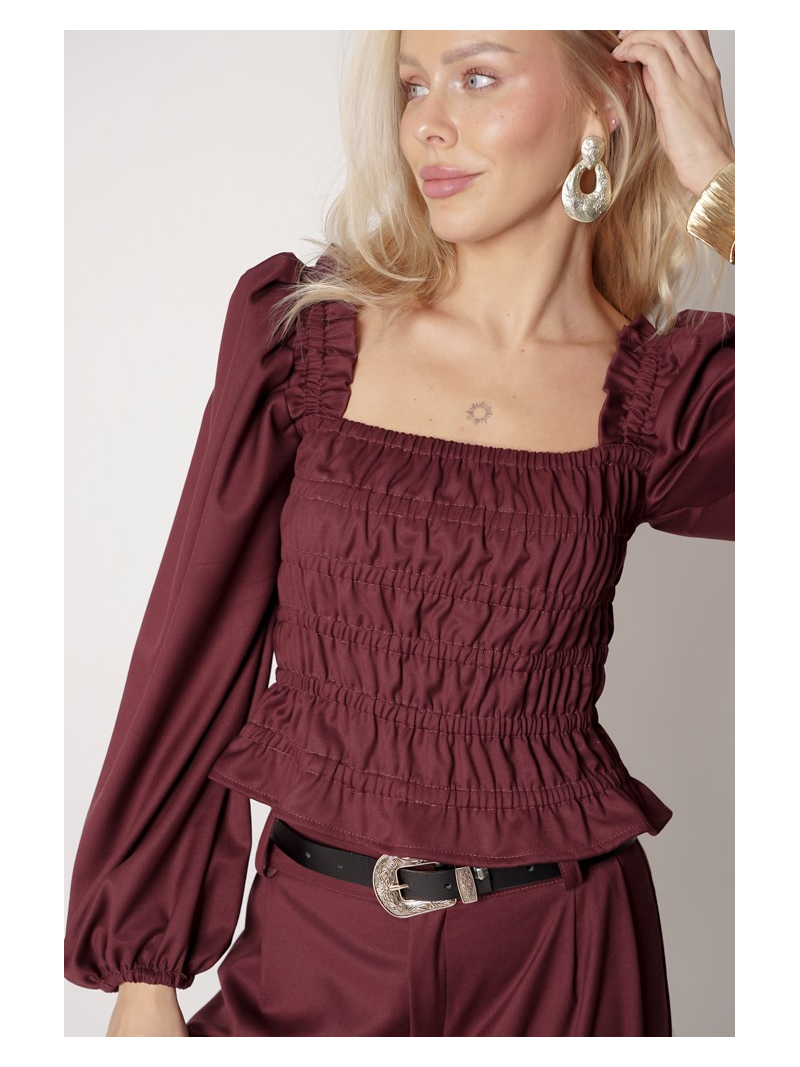 Vintage Blouse with frowning 