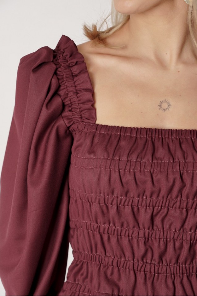 Vintage Blouse with frowning