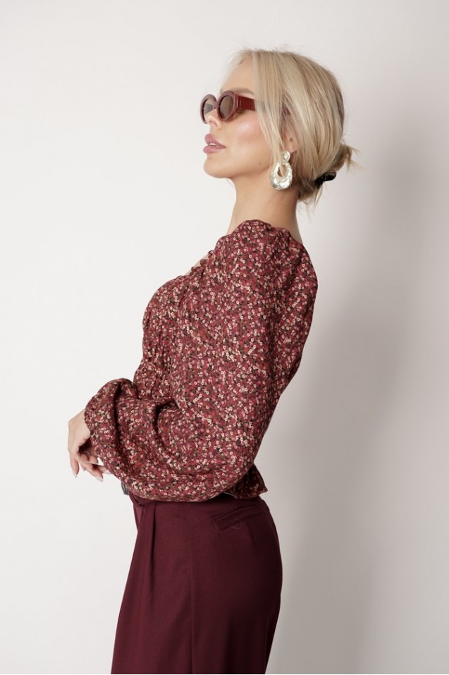 Vintage Blouse with frowning