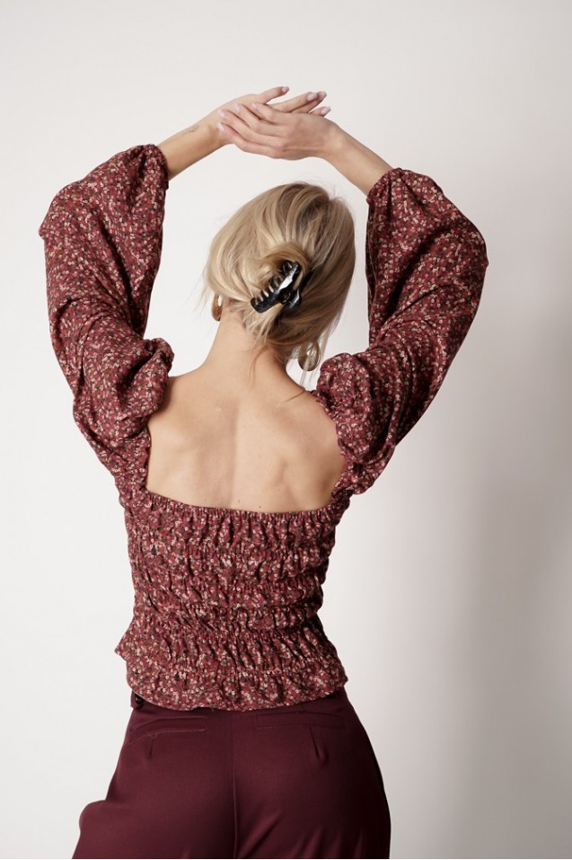 Vintage Blouse with frowning