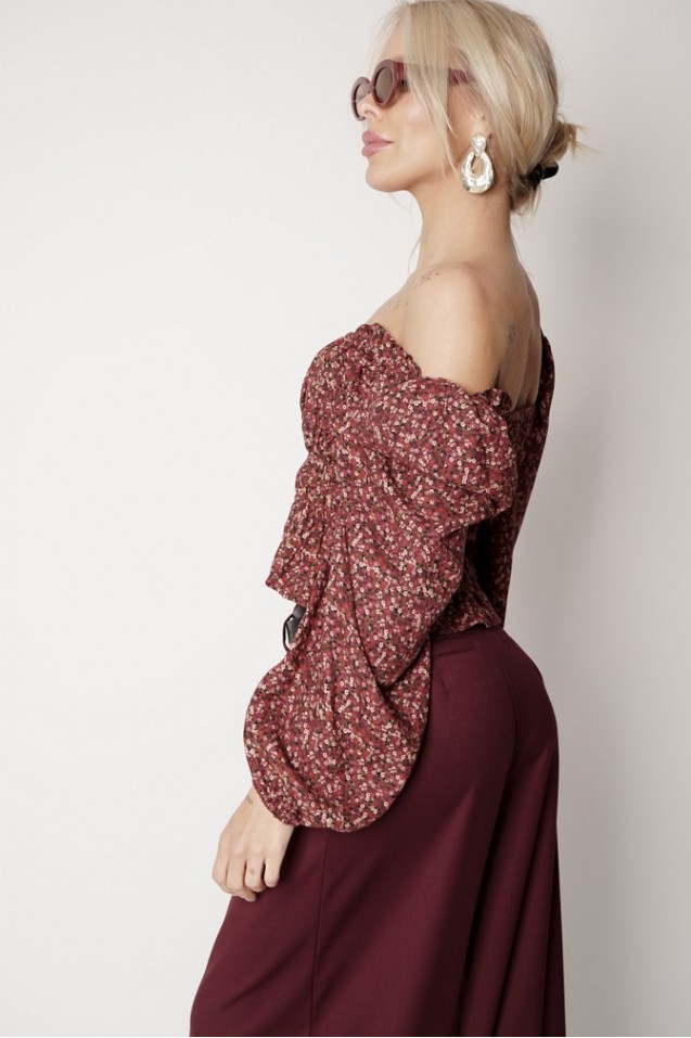 Vintage Blouse with frowning
