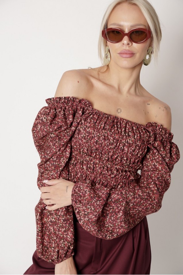 Vintage Blouse with frowning