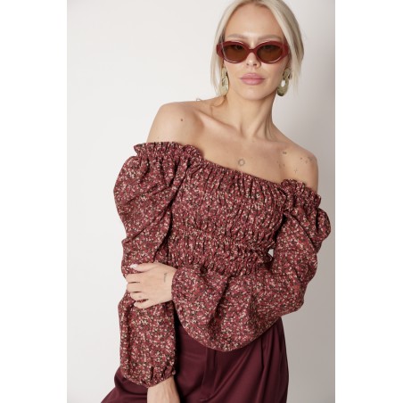 Vintage Blouse with frowning 