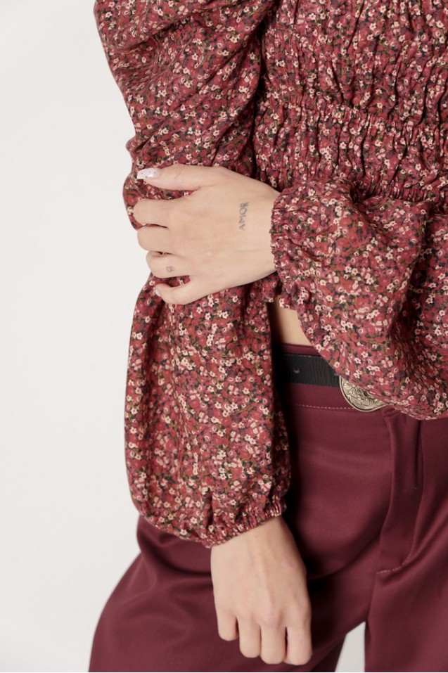Vintage Blouse with frowning