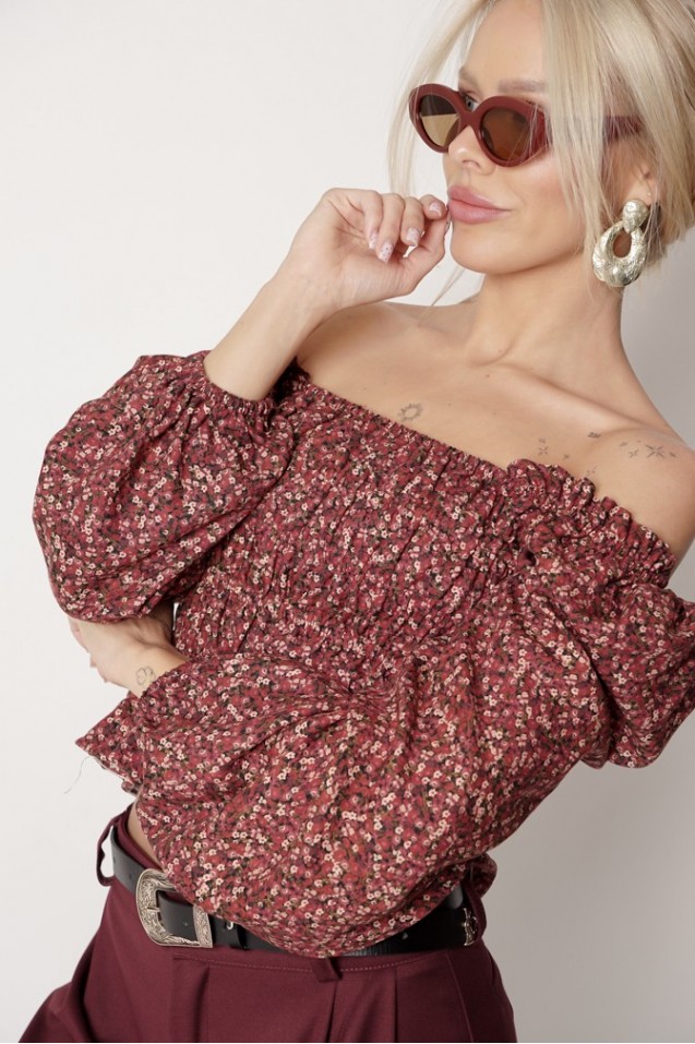 Vintage Blouse with frowning