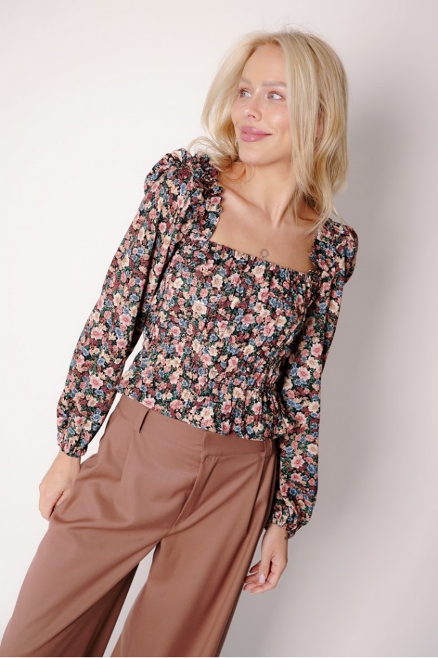 Vintage Blouse with frowning