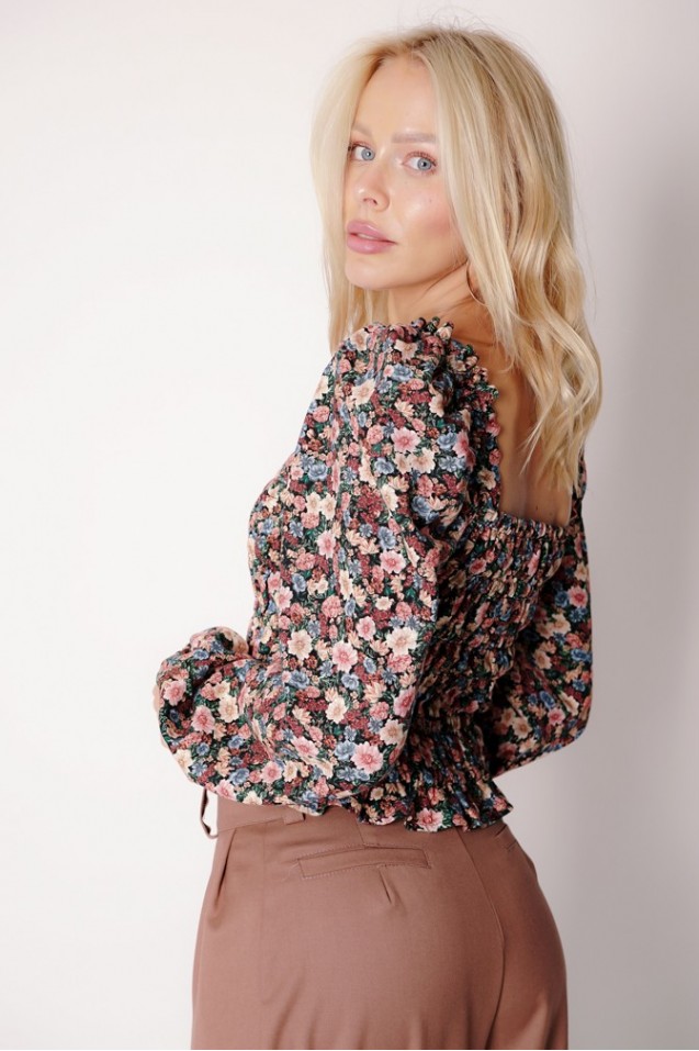 Vintage Blouse with frowning