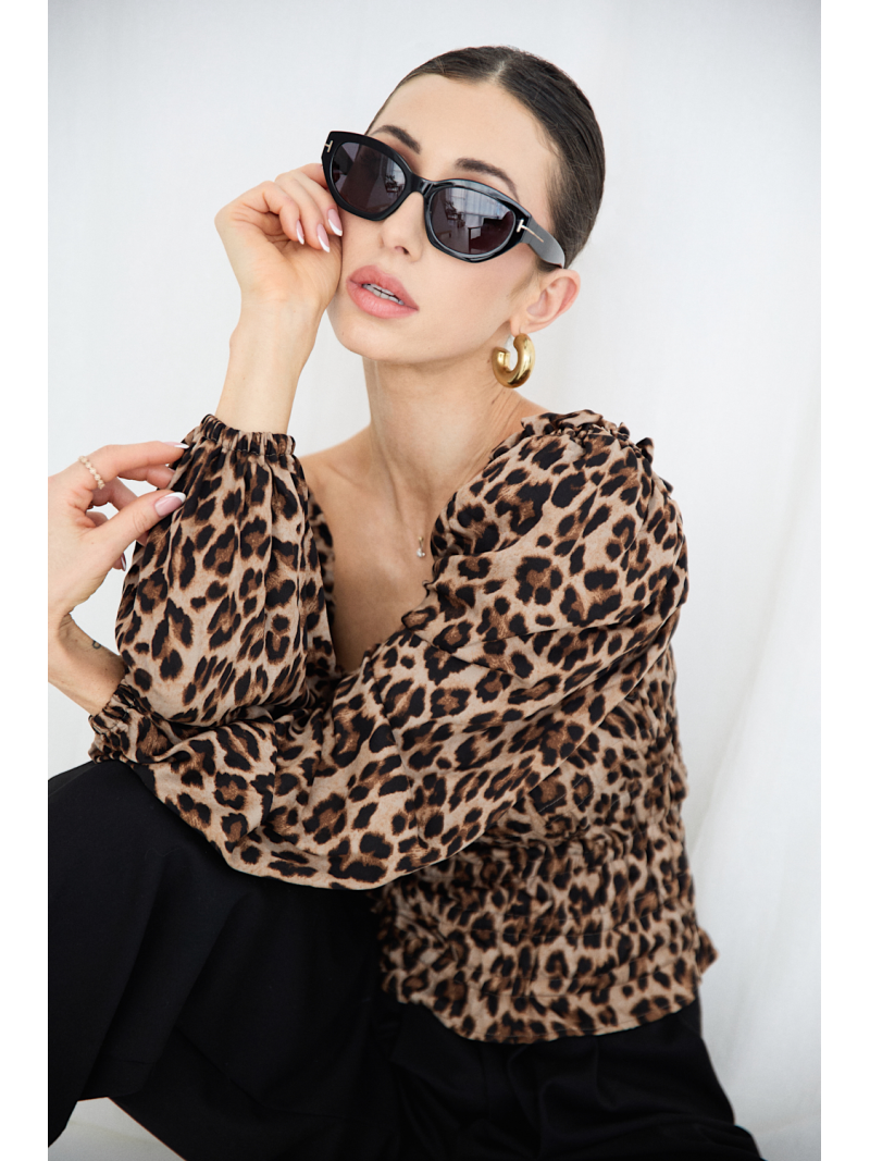 Bluzka z marszczeniem 