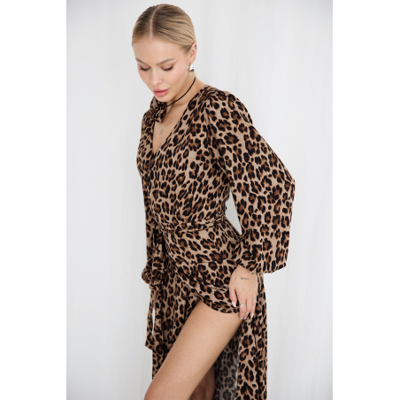 Choker róża ozdobna z wiskozy 