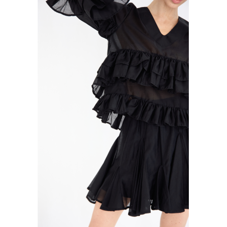 Tencel Ruffled Blouse 