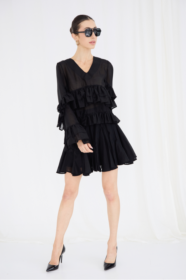 Tencel Ruffled Blouse 