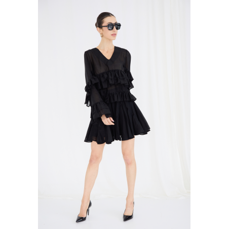 Tencel Ruffled Blouse 