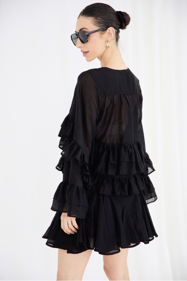 Tencel Ruffled Blouse 