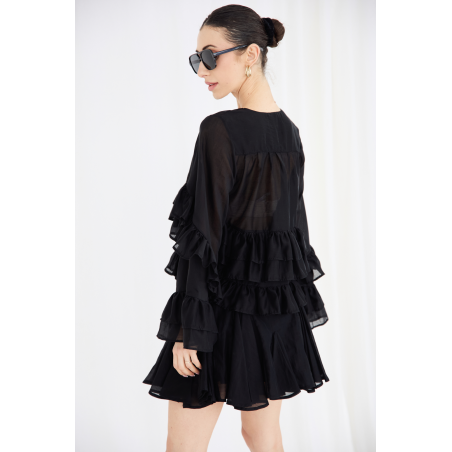 Tencel Ruffled Blouse 