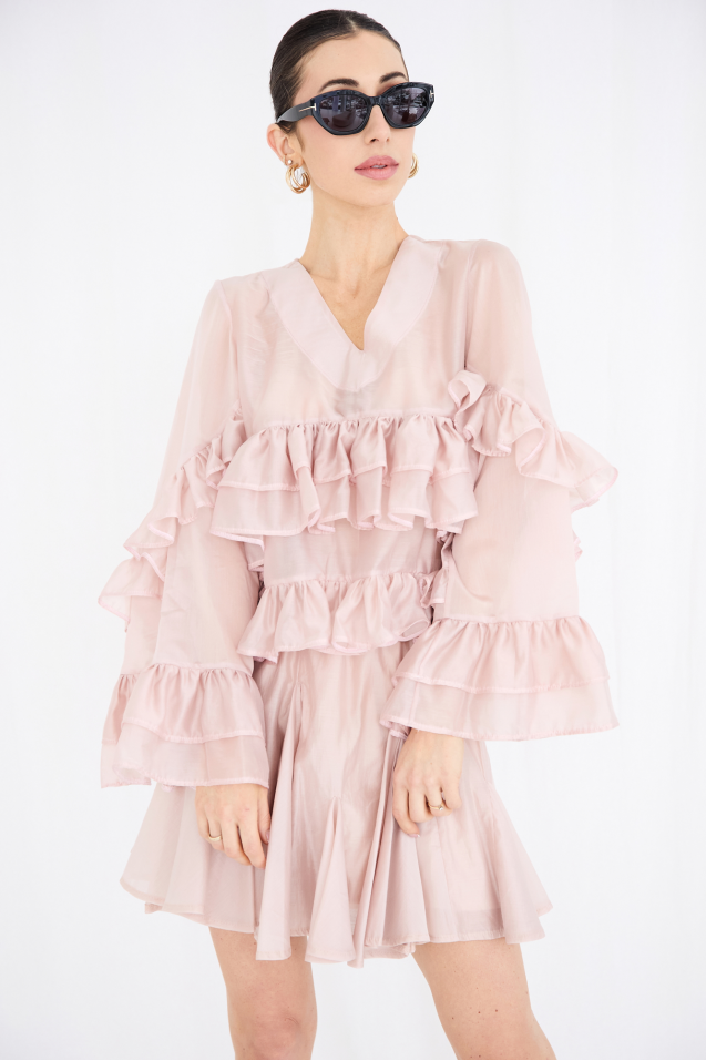 Tencel Ruffled Blouse 