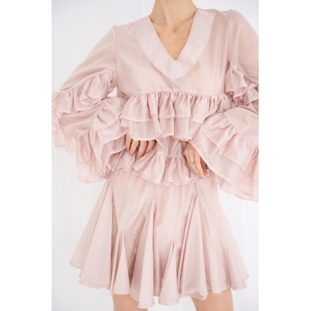 Tencel Ruffled Blouse 