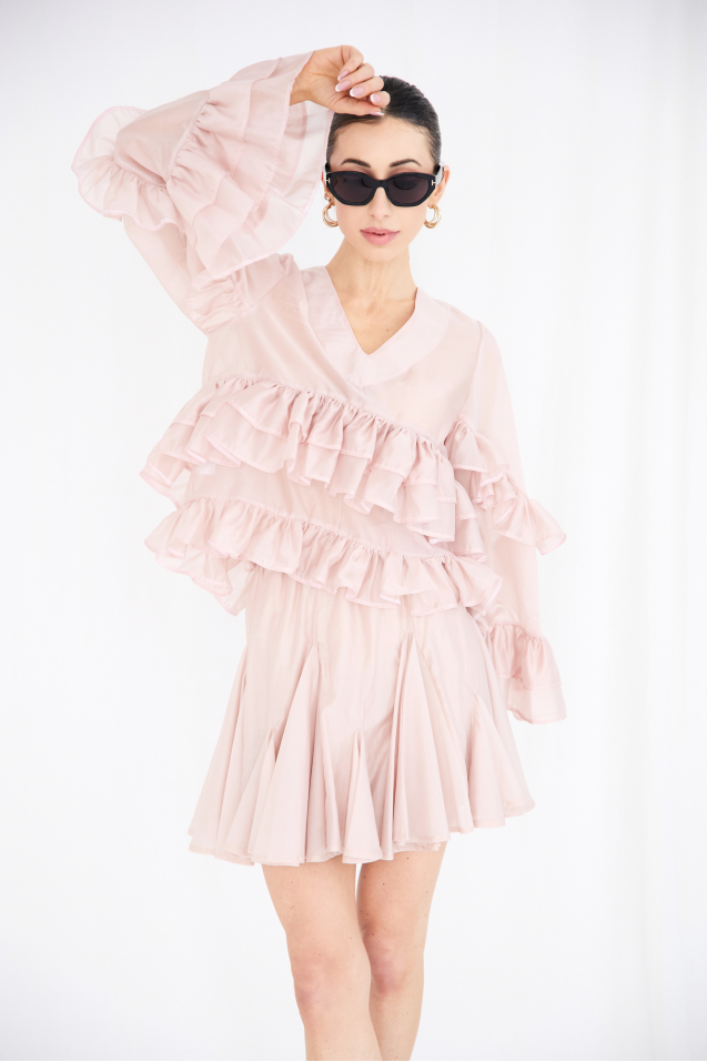 Tencel Ruffled Blouse 