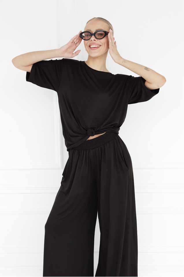 T-shirt Rosa z dzianiny...