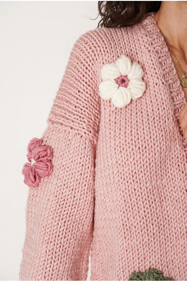 Sweter HAND MADE Flower 