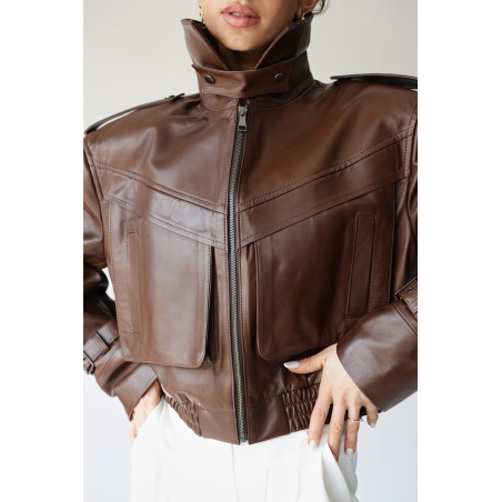 Kurtka skórzana licowa Blair 