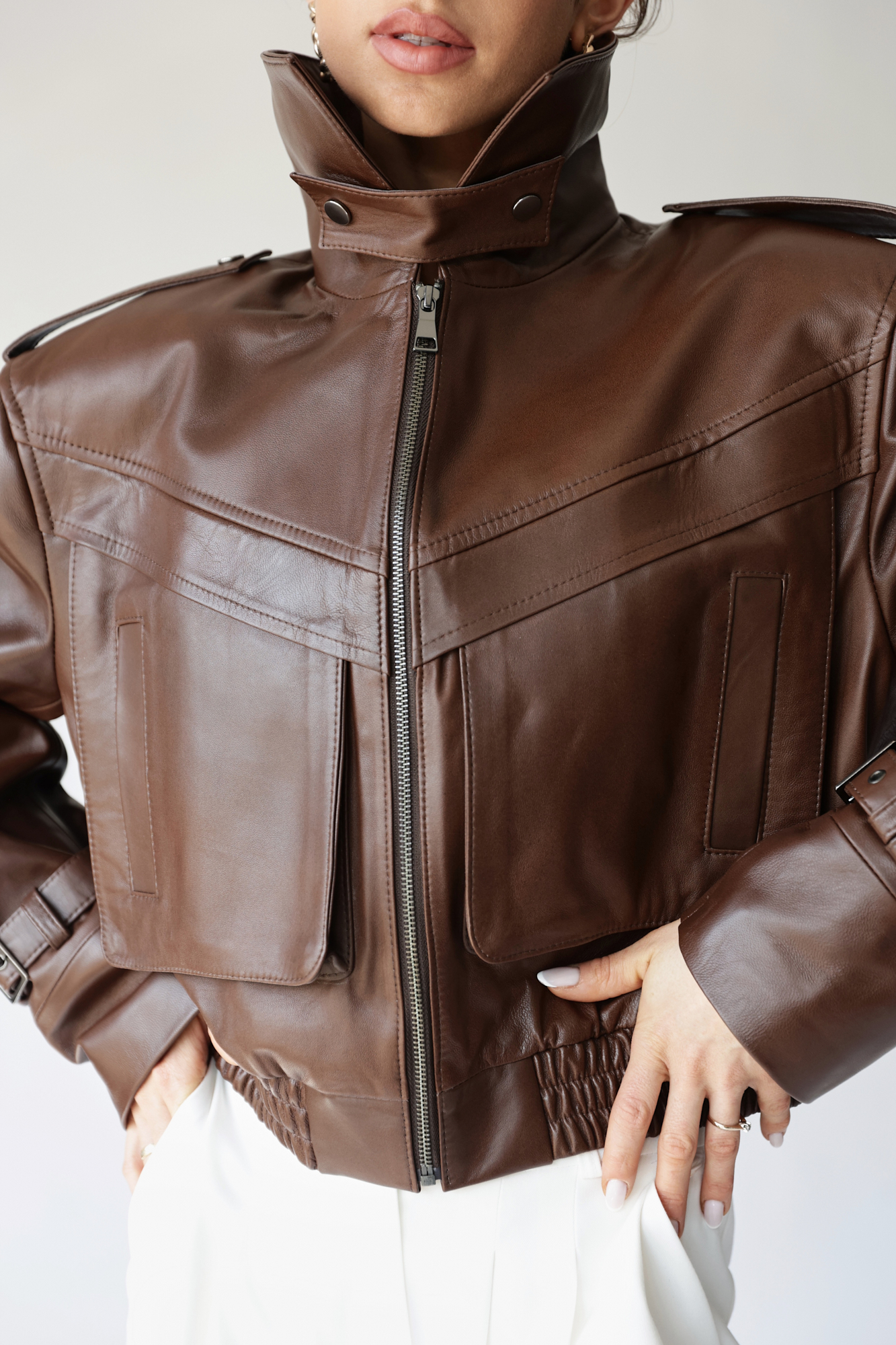 Kurtka skórzana licowa Blair 