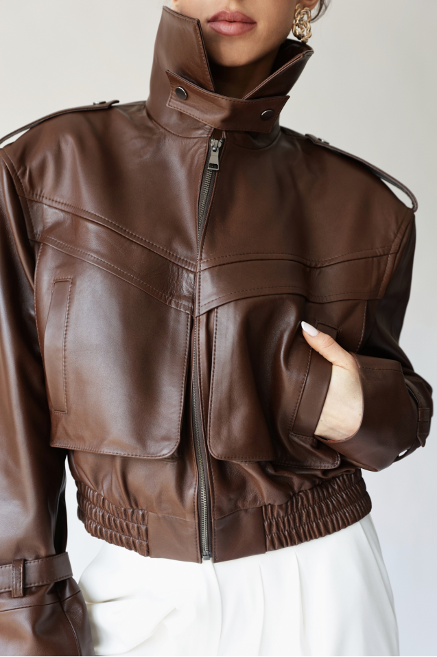 Kurtka skórzana licowa Blair 