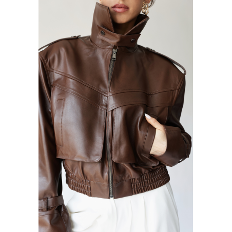 Kurtka skórzana licowa Blair 