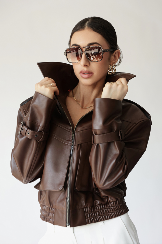 Kurtka skórzana licowa Blair 