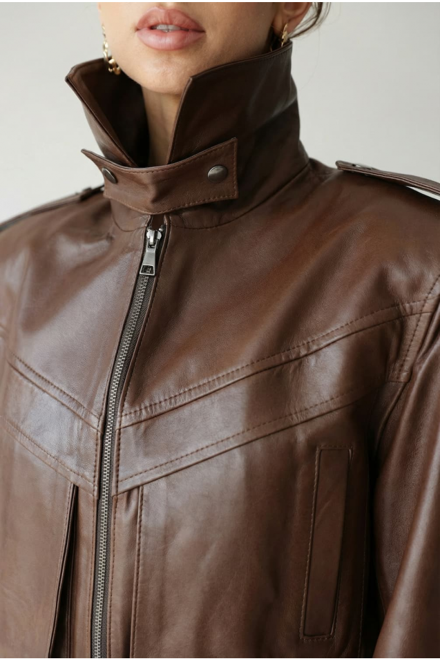 Kurtka skórzana licowa Blair 