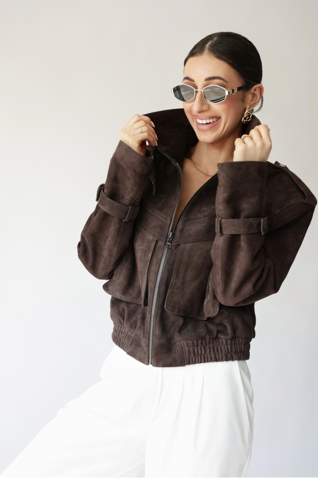 Kurtka skórzana zamszowa Blair 