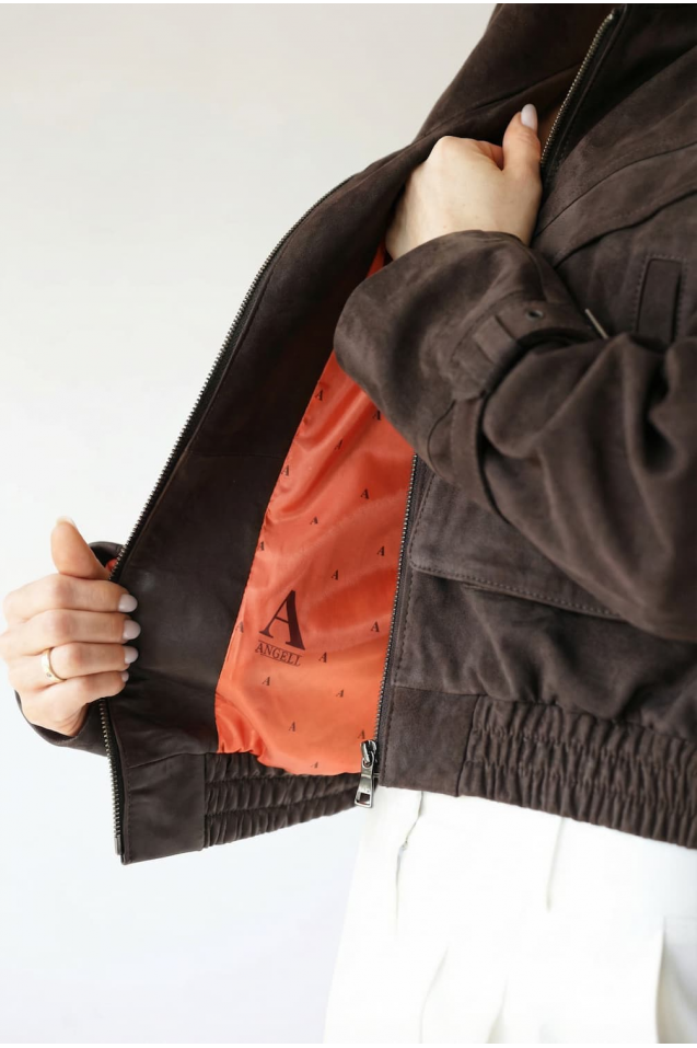 Kurtka skórzana zamszowa Blair