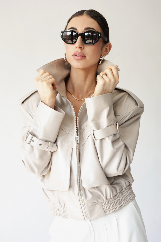 Kurtka skórzana licowa Blair 