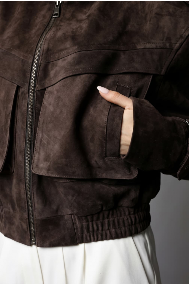 Kurtka skórzana zamszowa Blair 