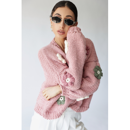 Sweter HAND MADE Flower 